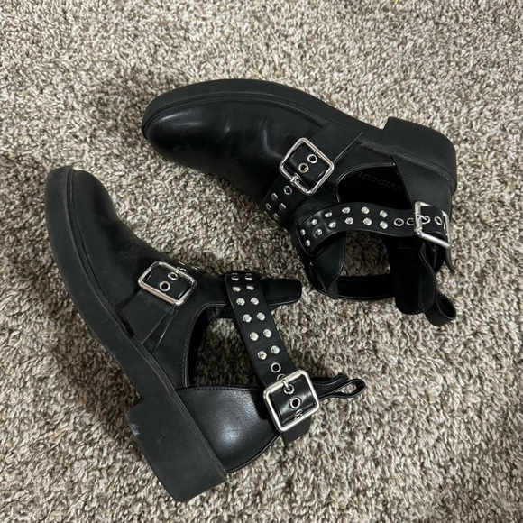 H&M Black Studs Shoes Size 6 - Picture 9 of 12